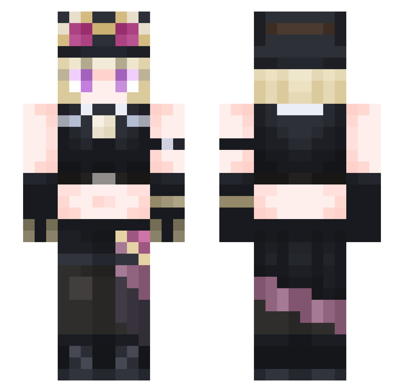 YOKIiiiiiiii Minecraft skin, front and back view