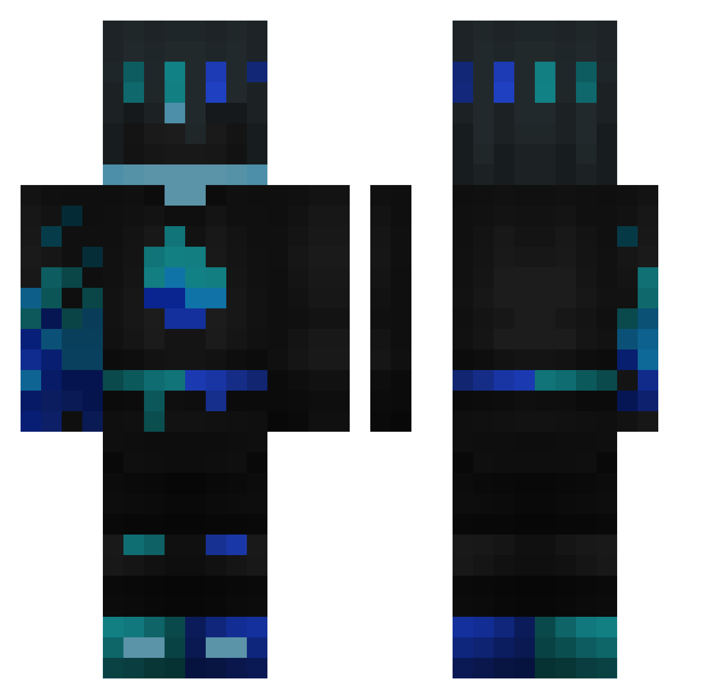 HAILSTORM9906 Minecraft skin, front and back view
