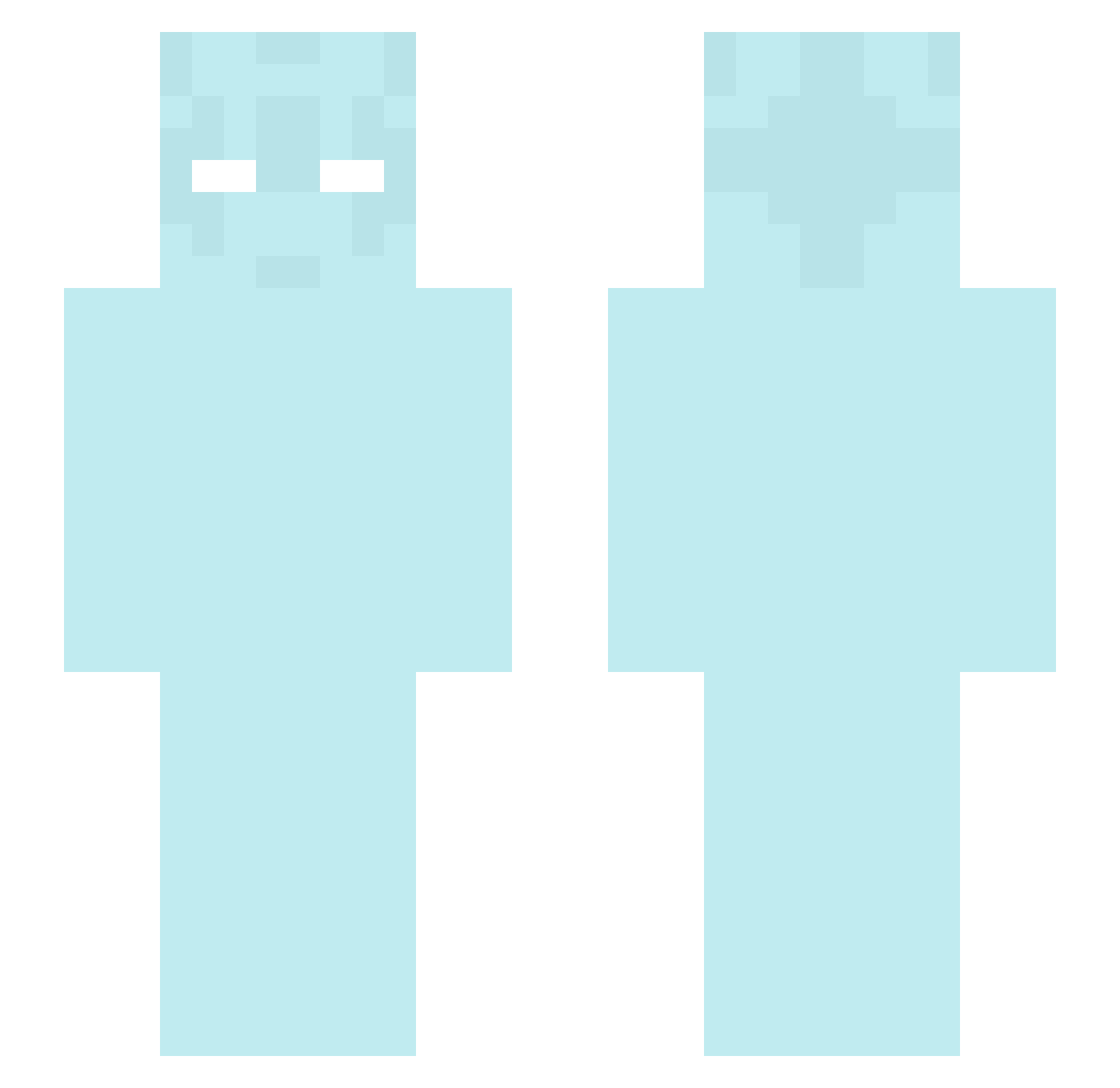 Zeeytin Minecraft skin, front and back view