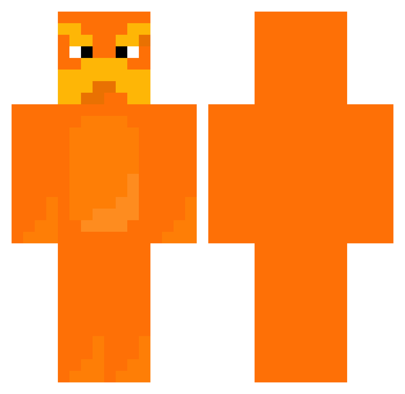 Danielrocha77 Minecraft skin, front and back view