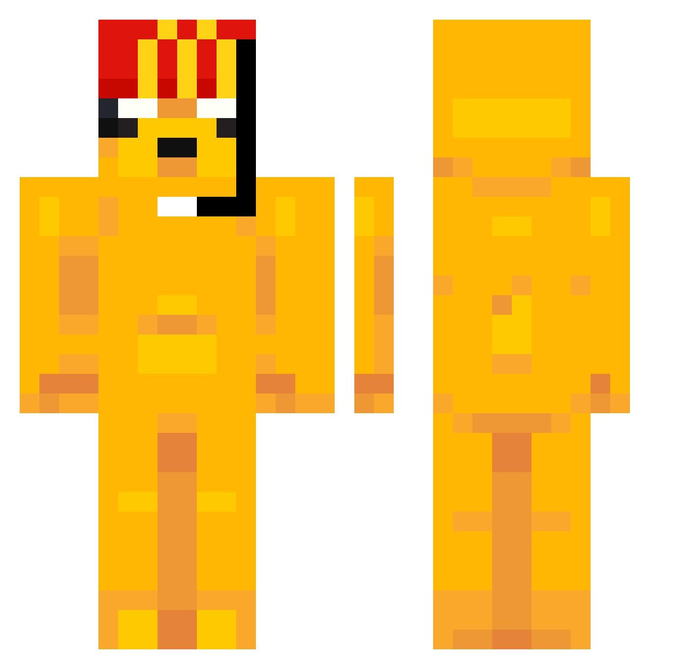 upuz_ Minecraft skin, front and back view