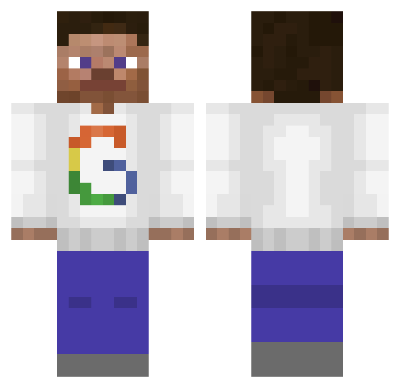 Elon420Musk_02 Minecraft skin, front and back view