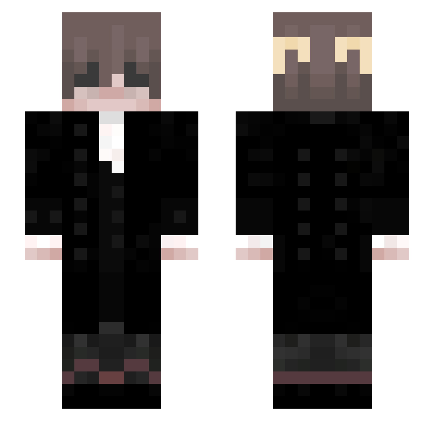 32Cent Minecraft skin, front and back view