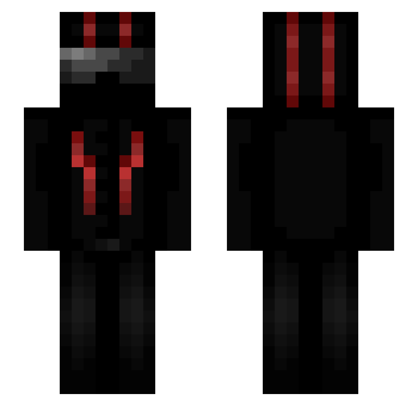 oddball99 Minecraft skin, front and back view
