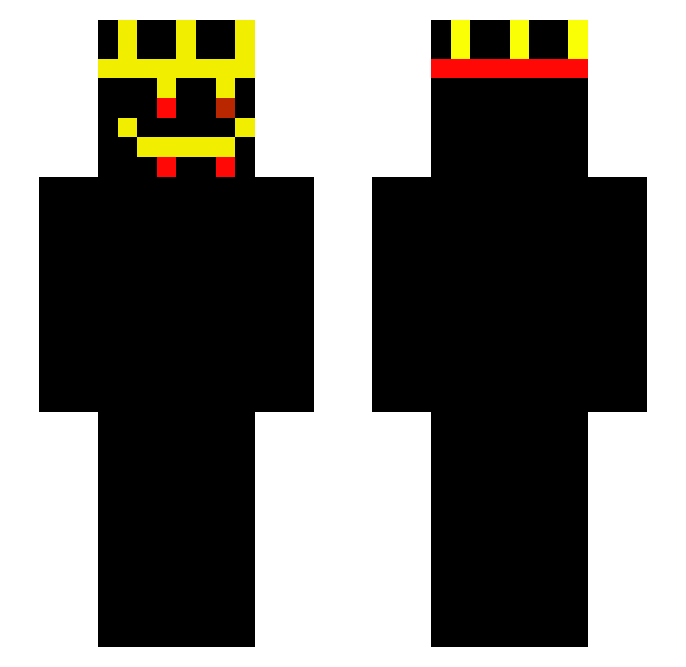 WitherMC__ Minecraft skin, front and back view