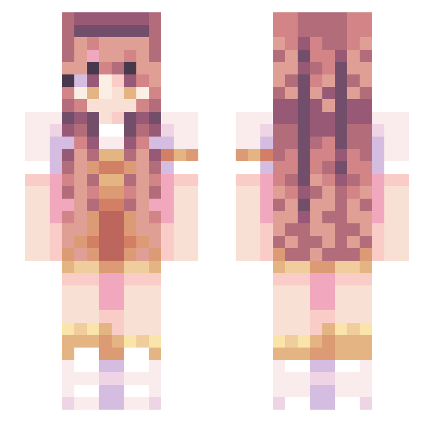 BOBTheMiner14 Minecraft skin, front and back view