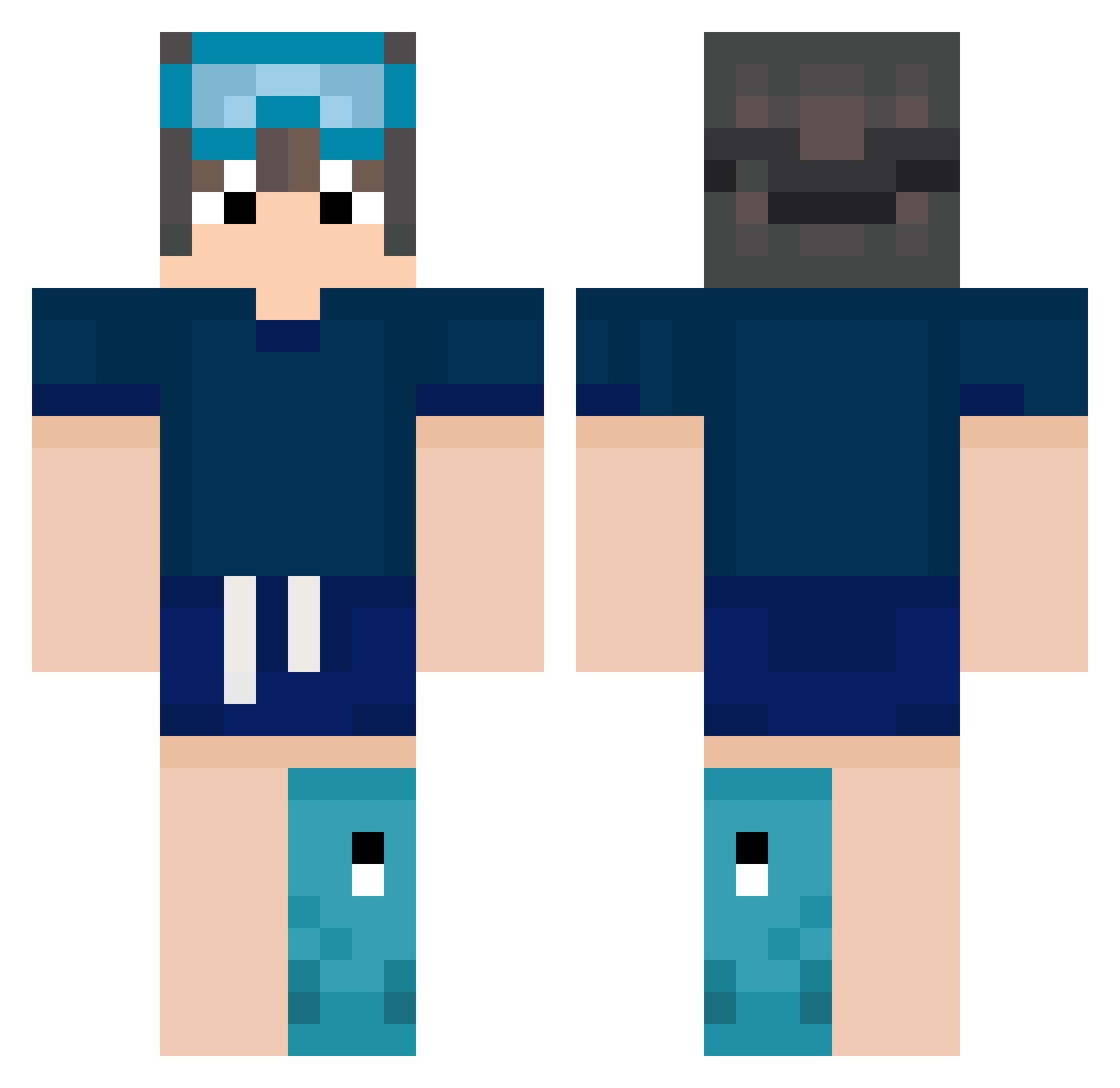 MateeusGraphics_ Minecraft skin, front and back view