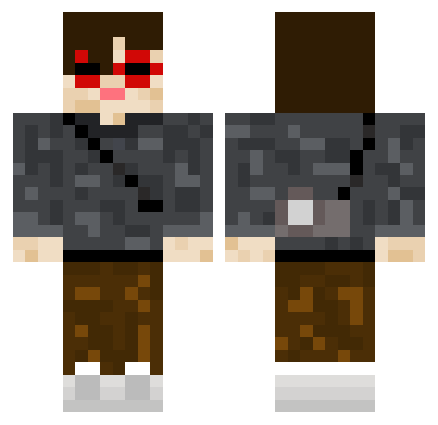 MerksWhale Minecraft skin, front and back view