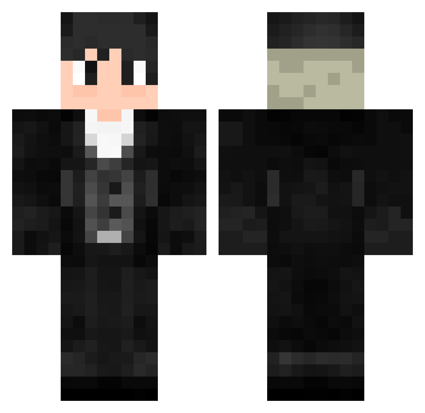 GoxPIMPOSO Minecraft skin, front and back view