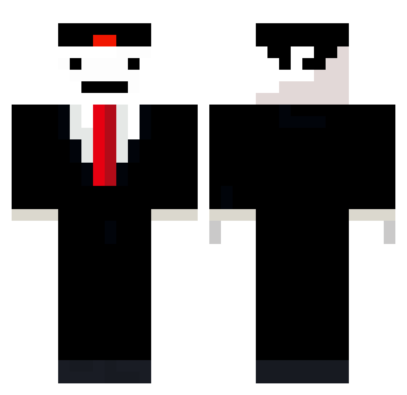 InsertNameHere09 Minecraft skin, front and back view