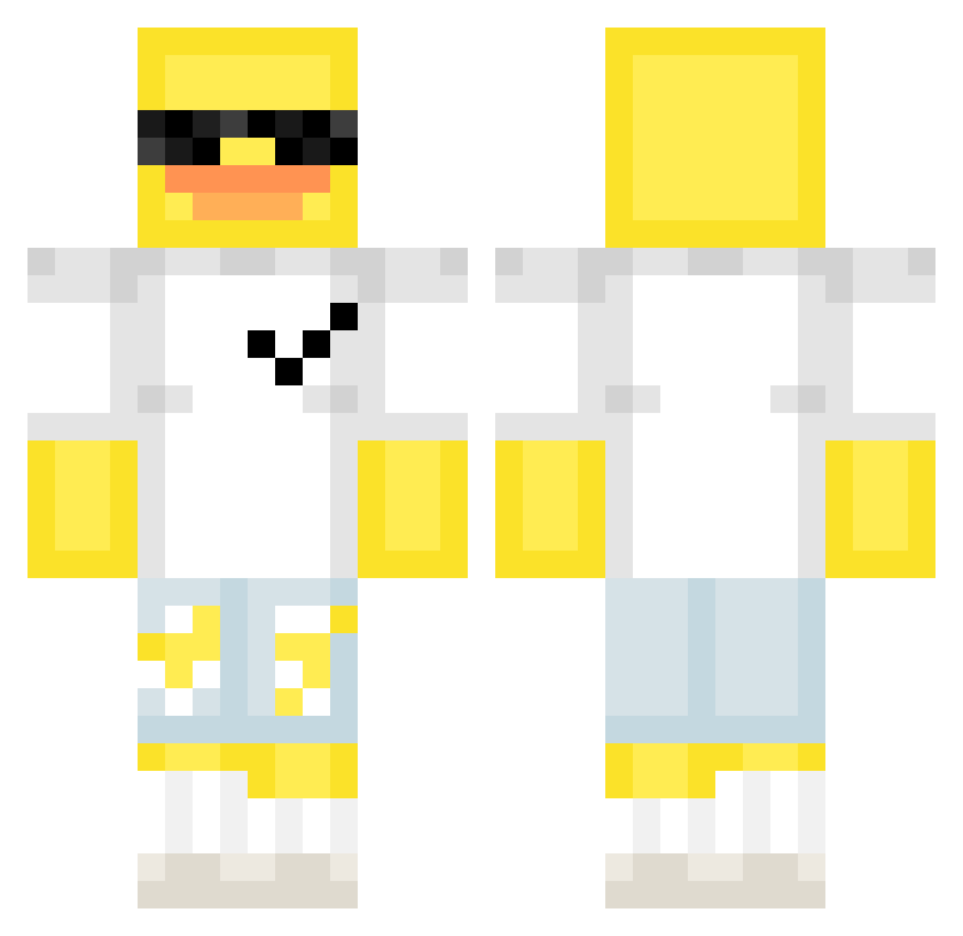 natan151 Minecraft skin, front and back view
