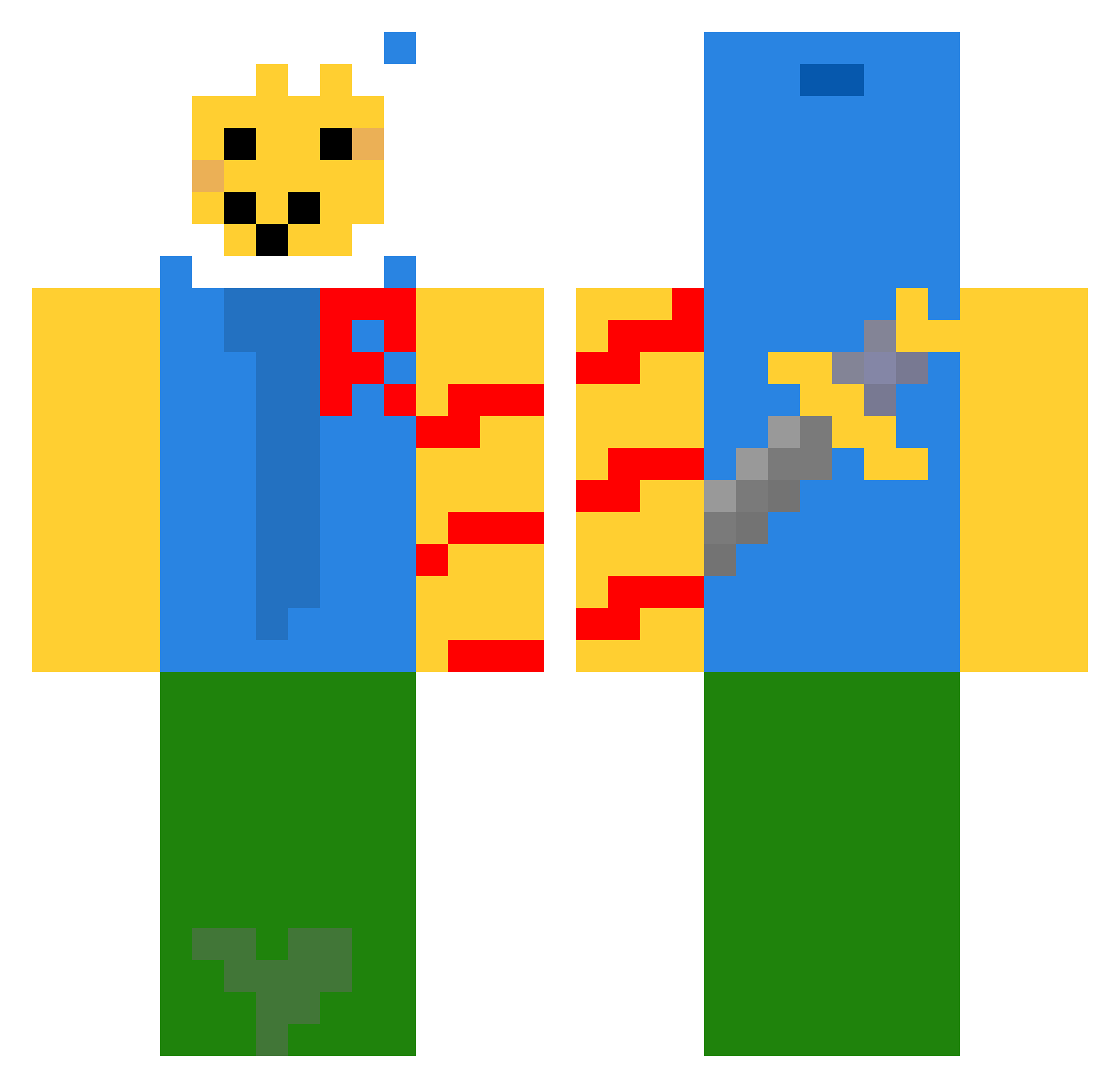zAndrewz_ Minecraft skin, front and back view