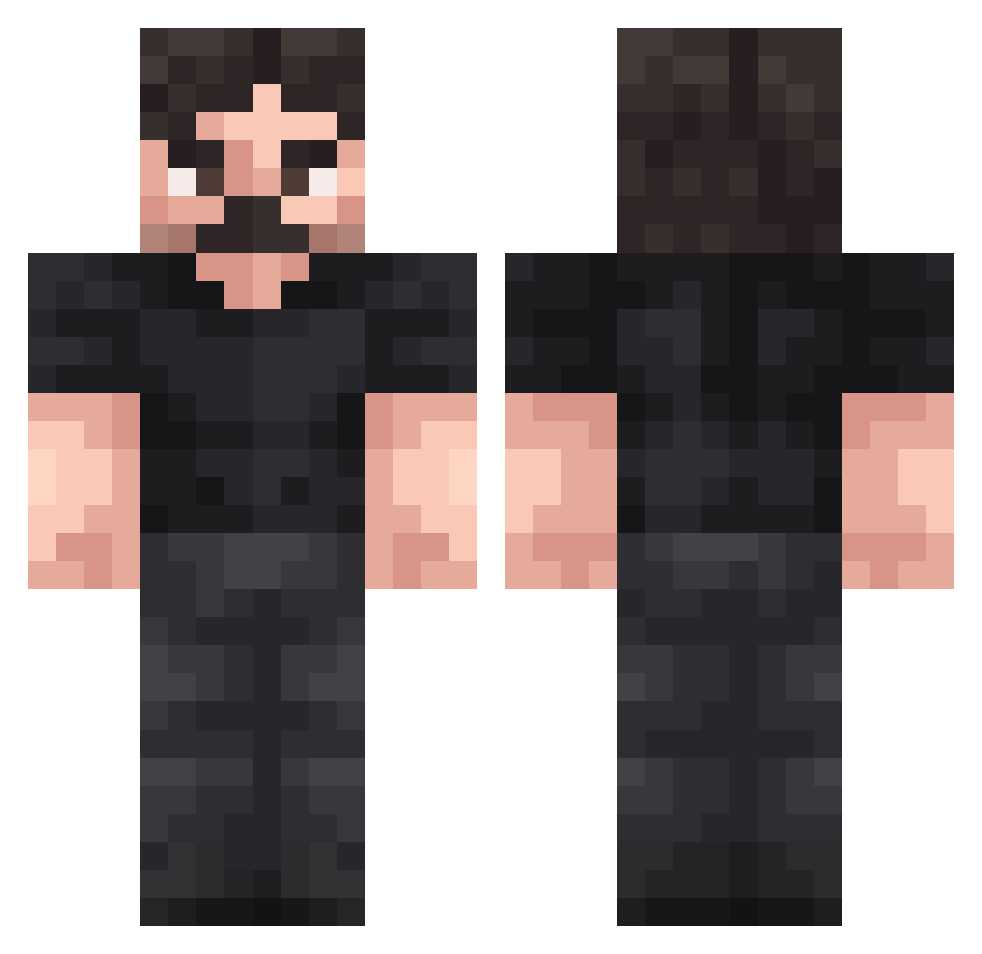 egorcooper Minecraft skin, front and back view