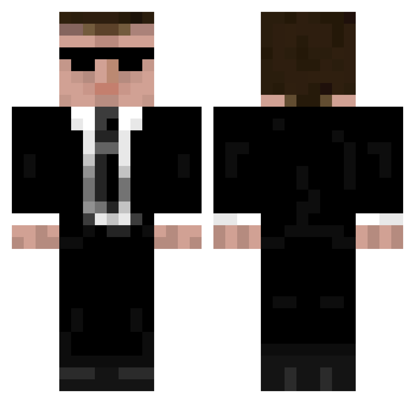 CommandoBeta Minecraft skin, front and back view