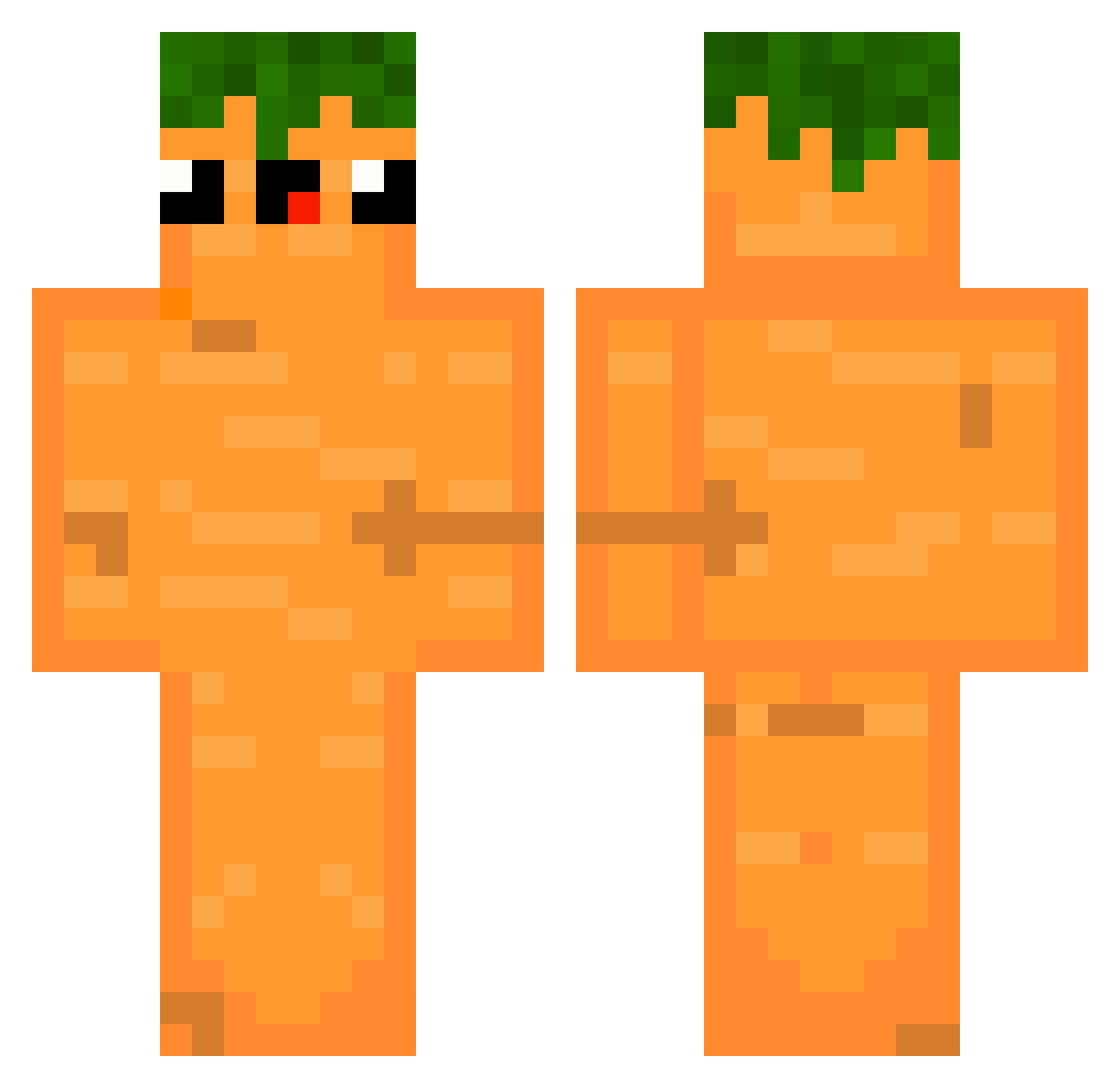 scrolexxx Minecraft skin, front and back view