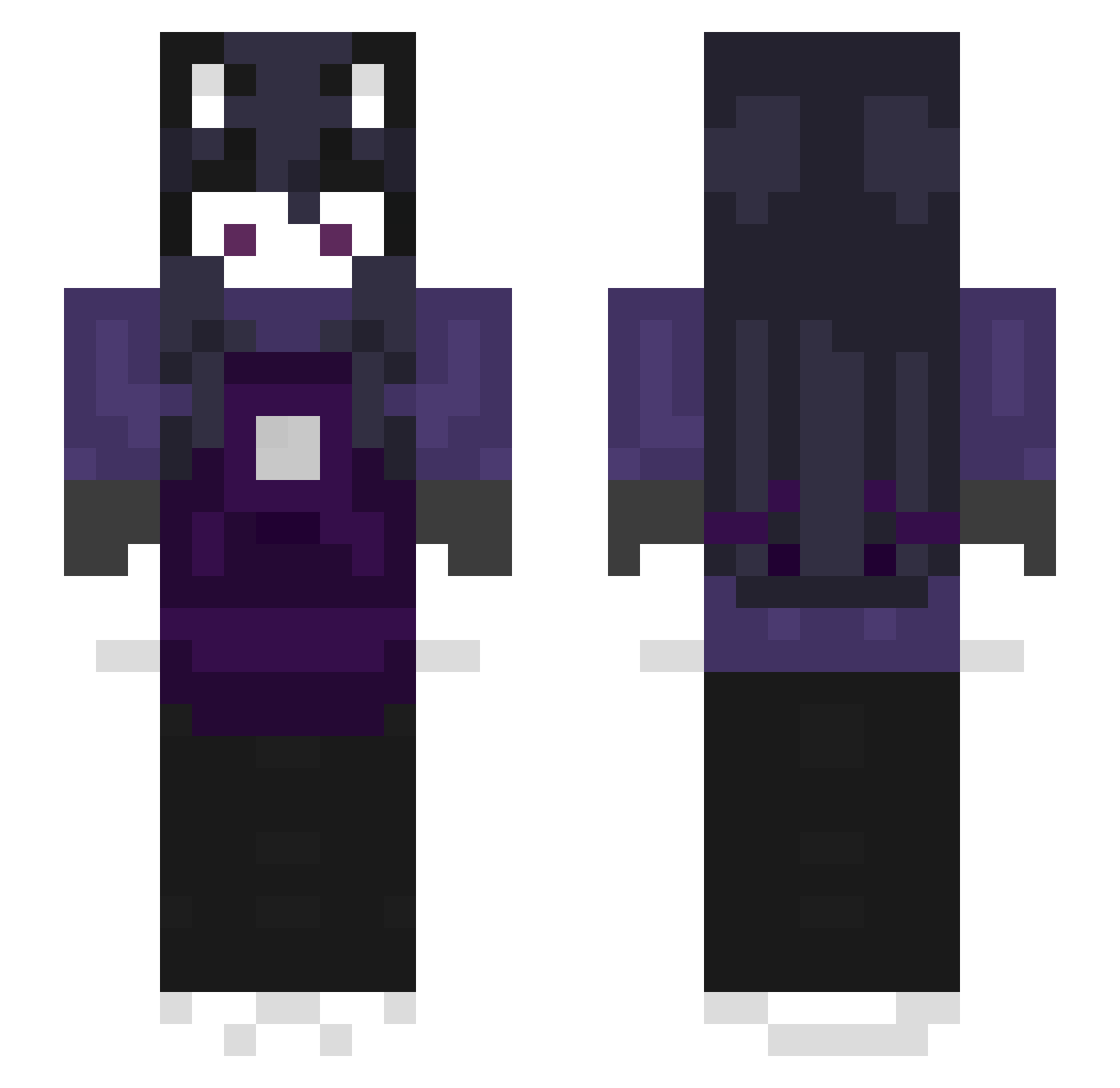 sammy066 Minecraft skin, front and back view
