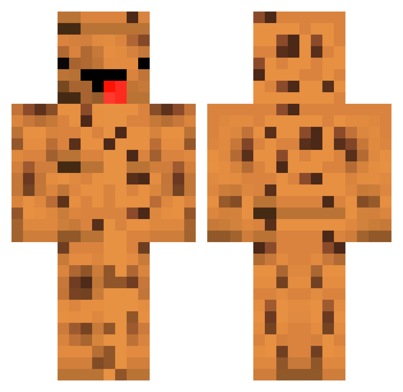 Blubla_ Minecraft skin, front and back view