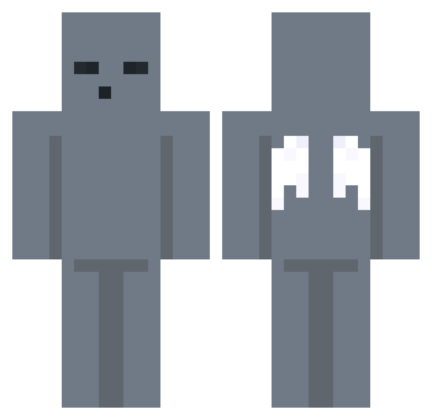 fczd Minecraft skin, front and back view