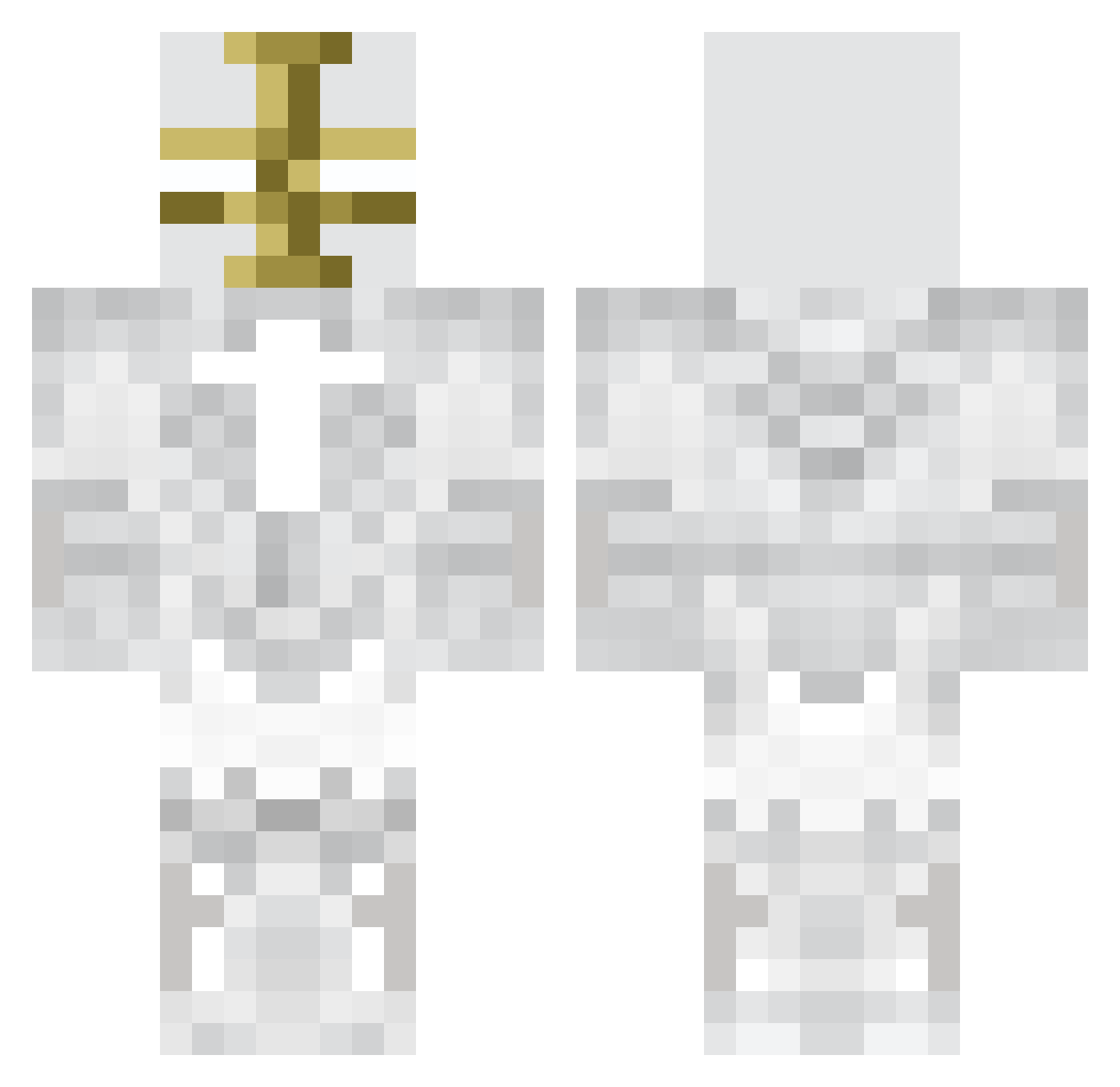 FrancoEVm Minecraft skin, front and back view
