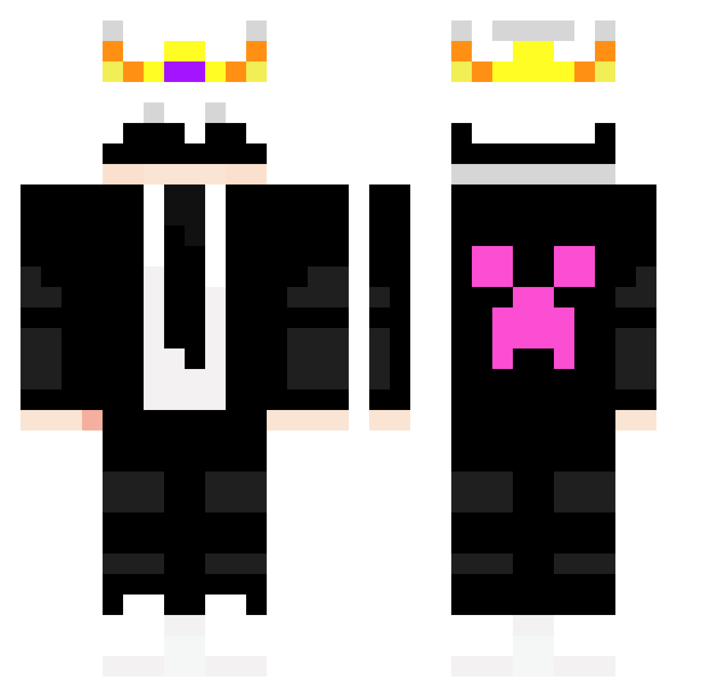 tobiasfunak Minecraft skin, front and back view