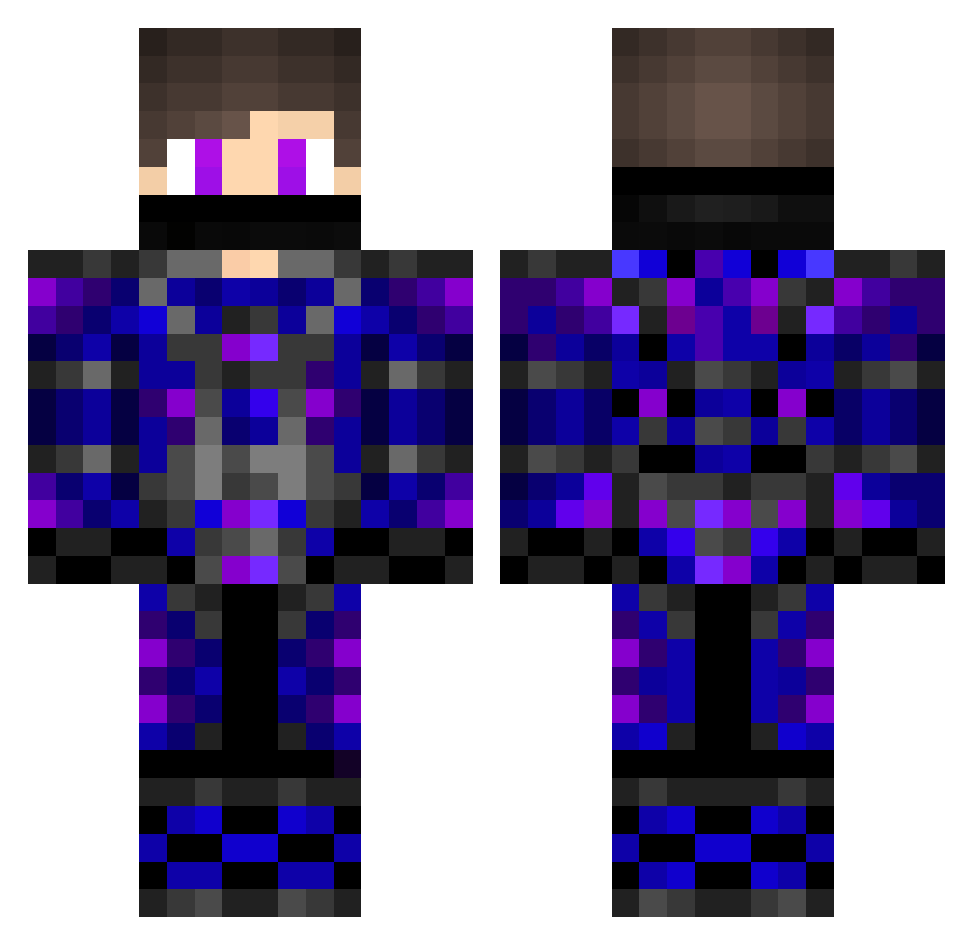 shadow92047 Minecraft skin, front and back view