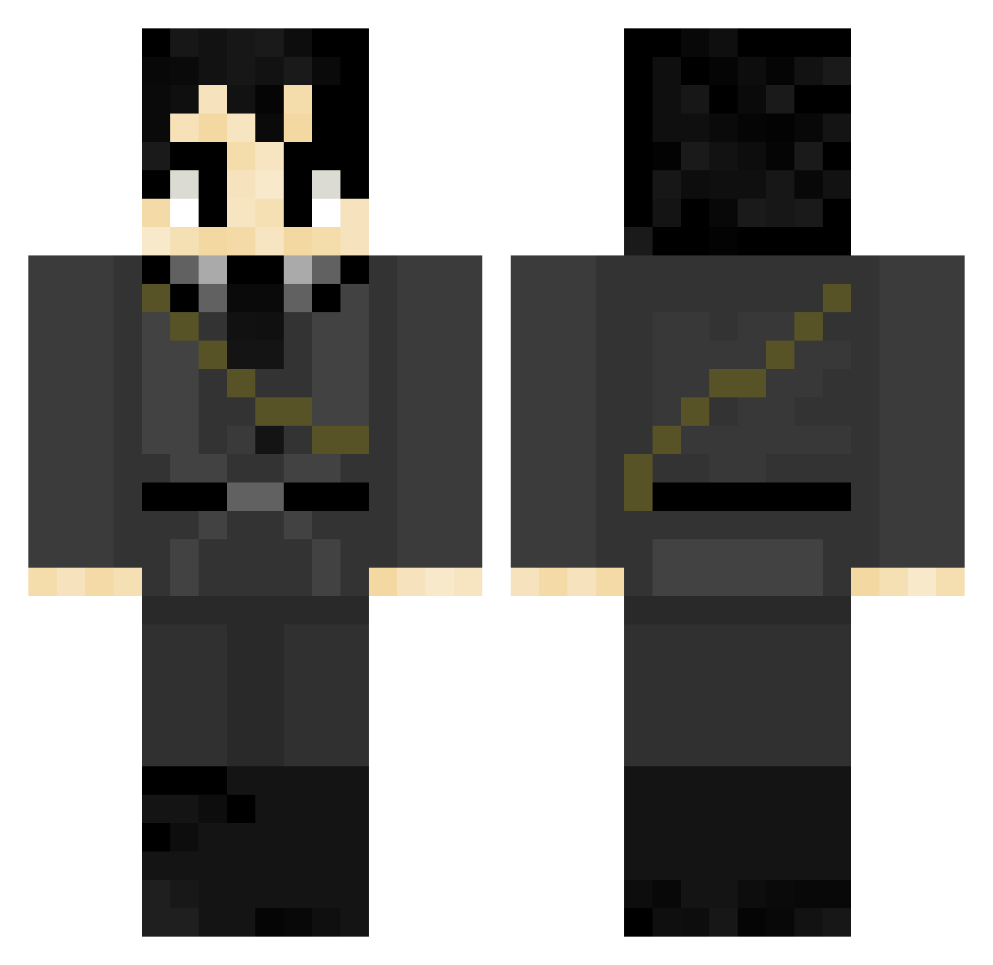 hatsukun3620 Minecraft skin, front and back view