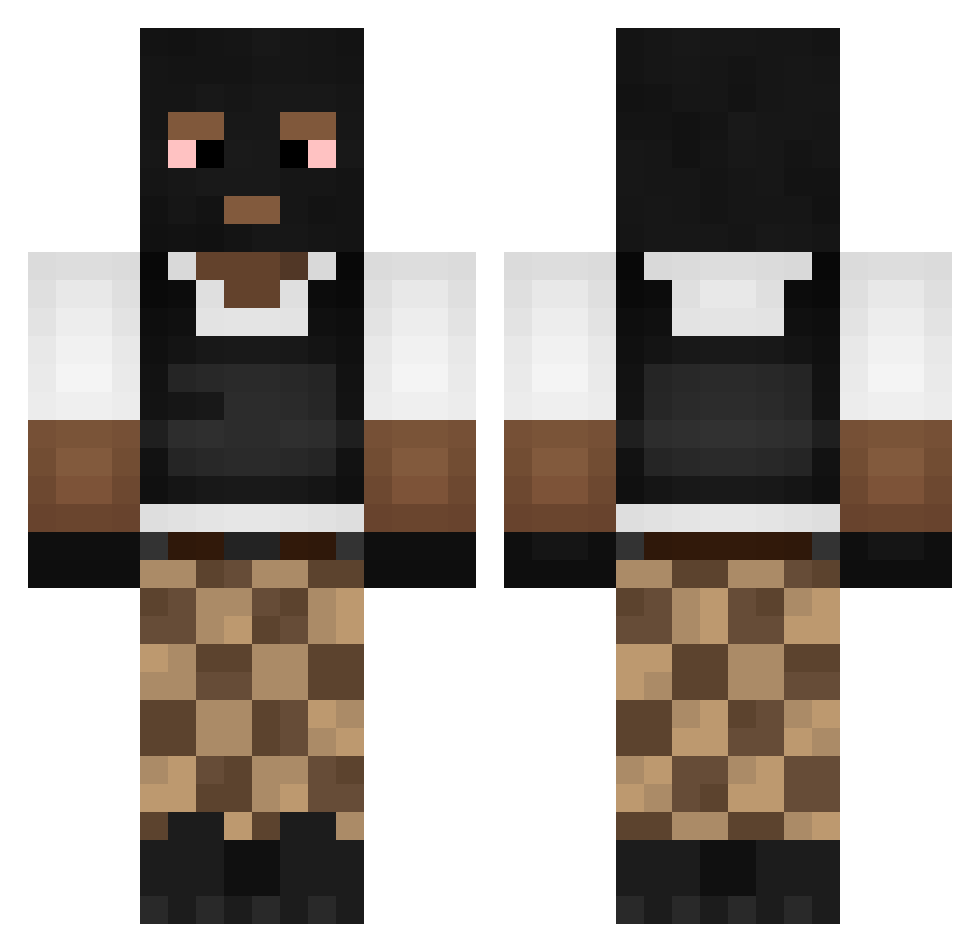 BigBoyLuca Minecraft skin, front and back view