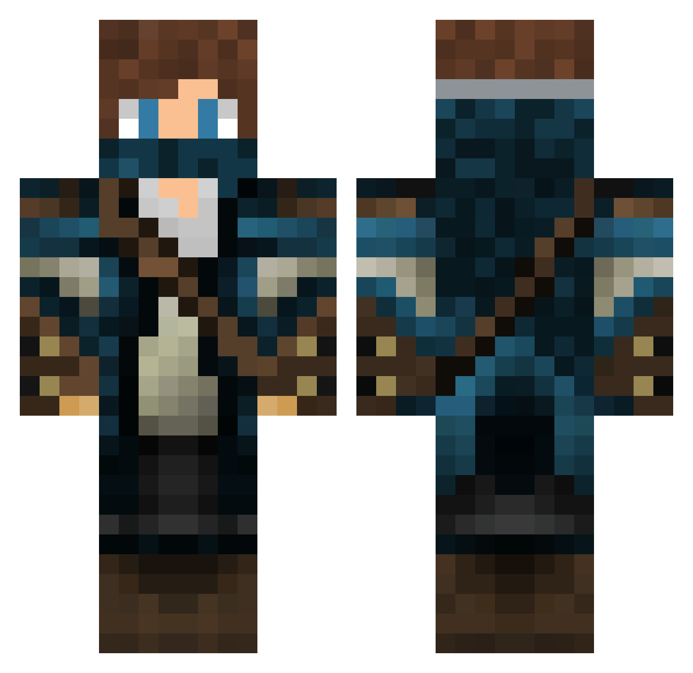 Sternaldesert Minecraft skin, front and back view