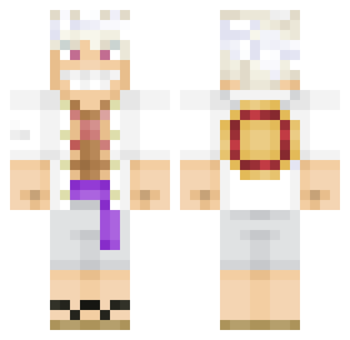 Immortal_DemonAC Minecraft skin, front and back view