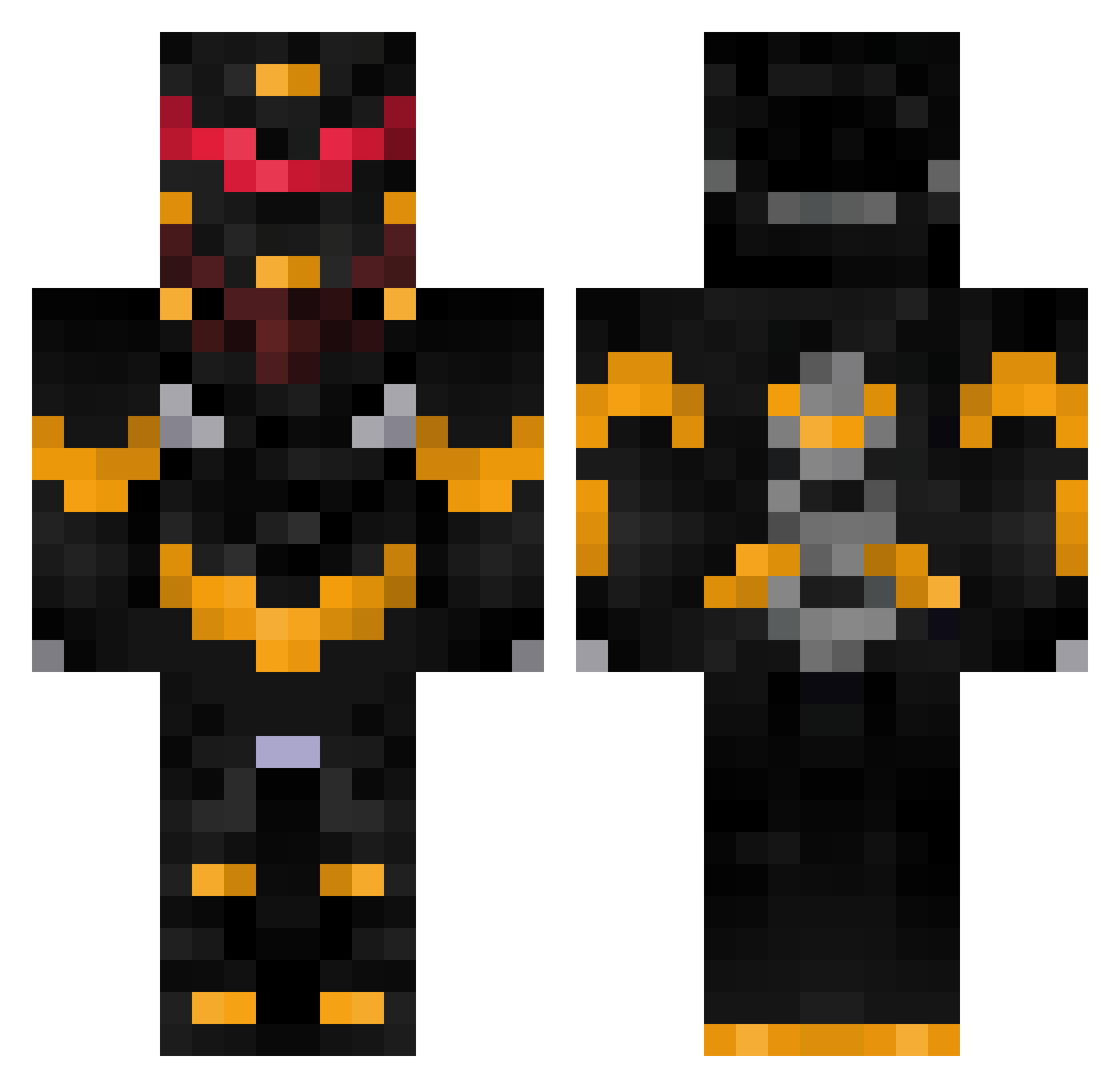 silver_joestar Minecraft skin, front and back view