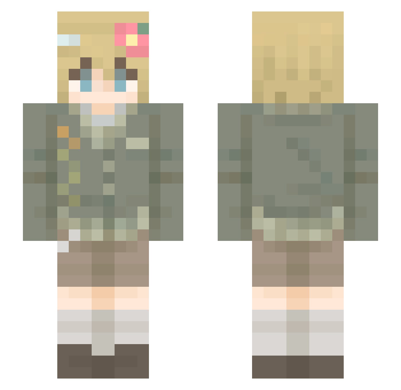 _Zero_One__ Minecraft skin, front and back view