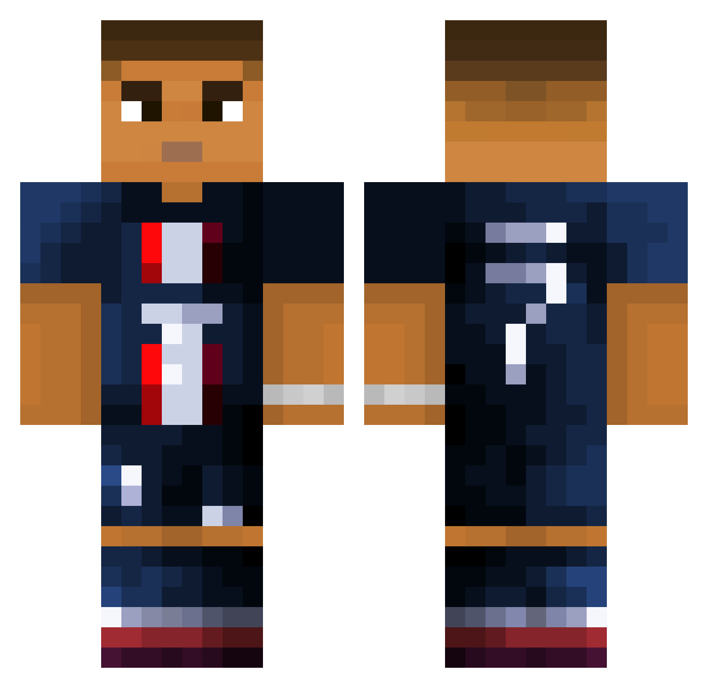 tonieryan Minecraft skin, front and back view