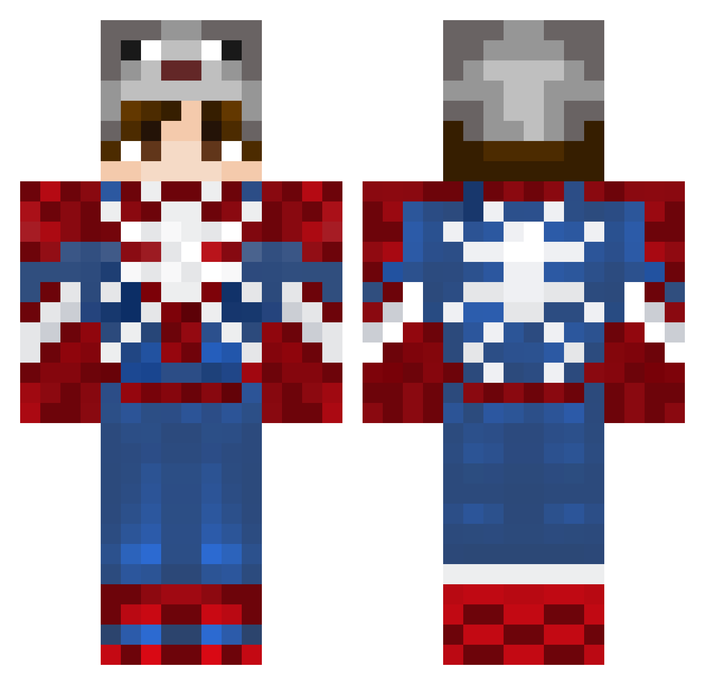 Cyhe_ Minecraft skin, front and back view
