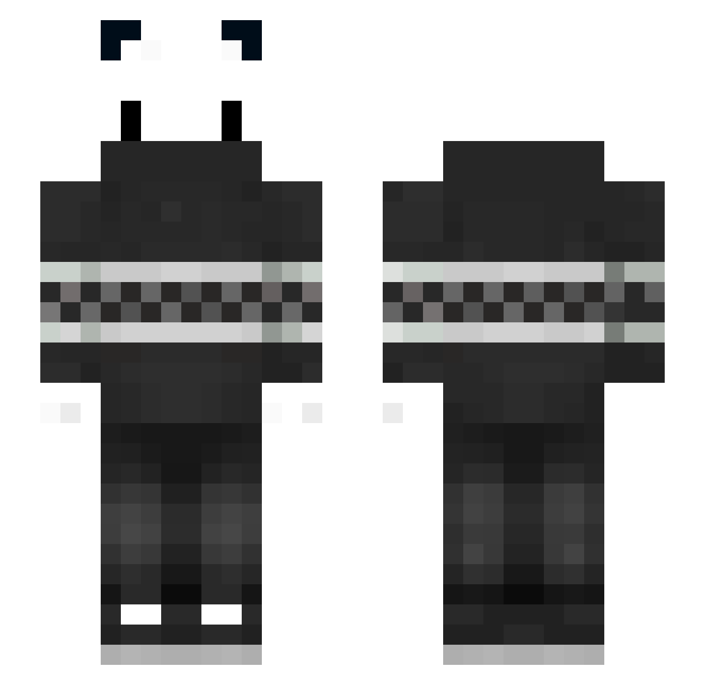 Daphap Minecraft skin, front and back view