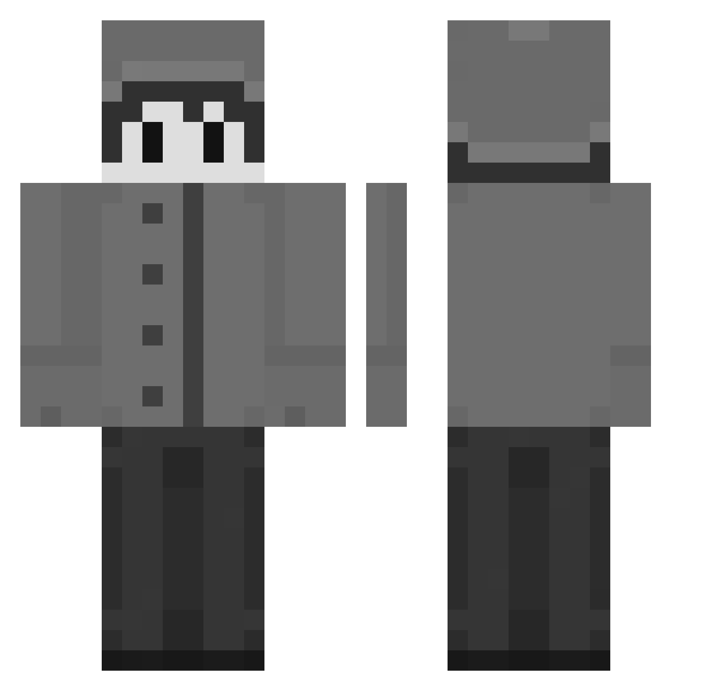 crizinn Minecraft skin, front and back view