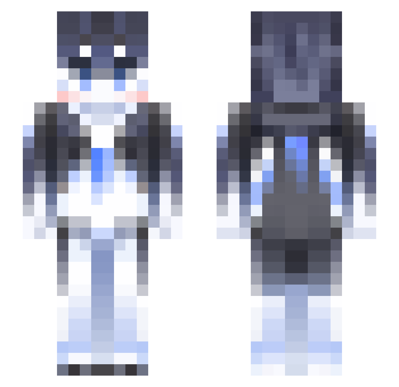 daliziyuQWQ Minecraft skin, front and back view