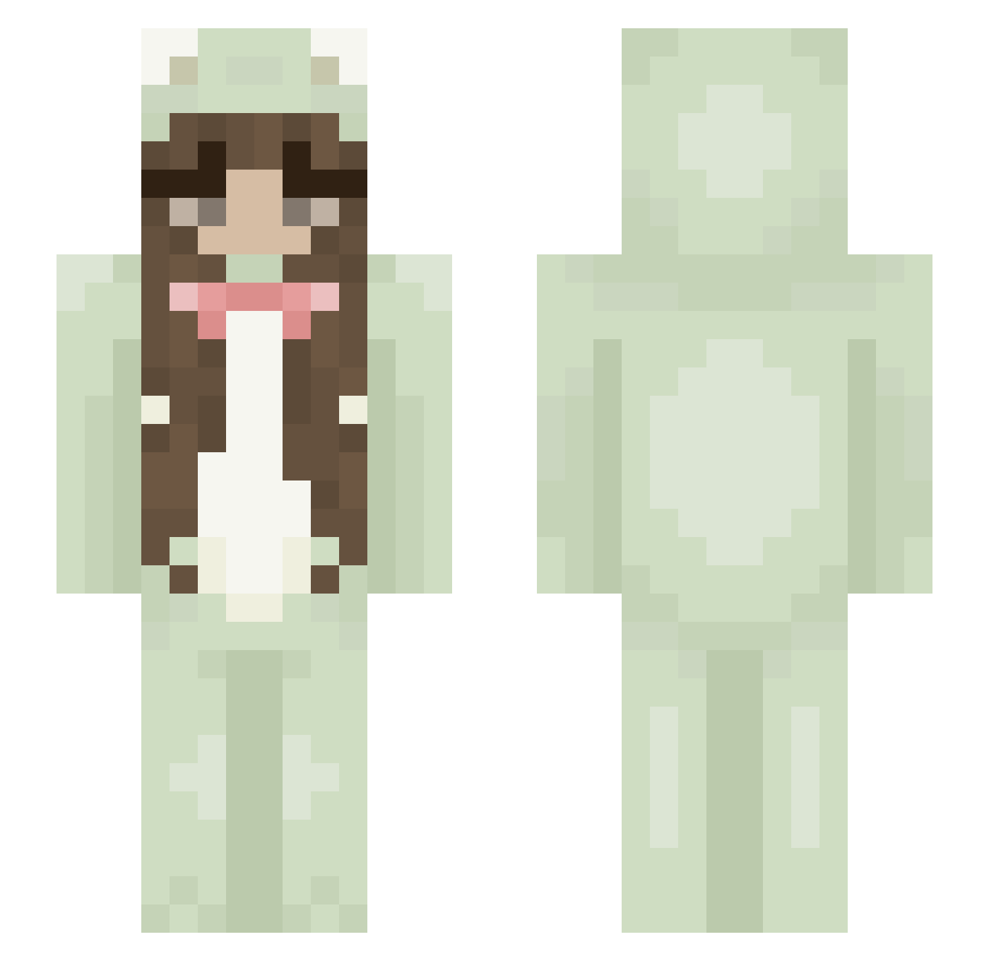 iixe_vaders Minecraft skin, front and back view
