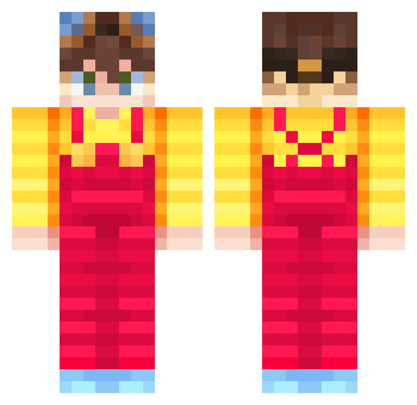 Daffy_Is_Online Minecraft skin, front and back view