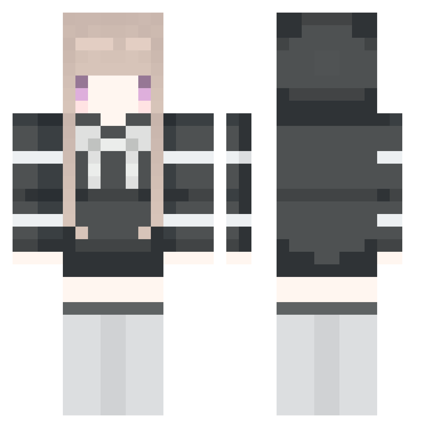 Kuang_Ya_357 Minecraft skin, front and back view