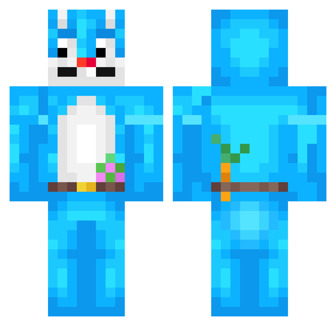 jer_1 Minecraft skin, front and back view
