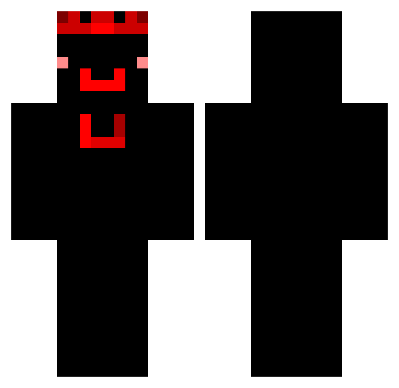 Fishgamer1234 Minecraft skin, front and back view