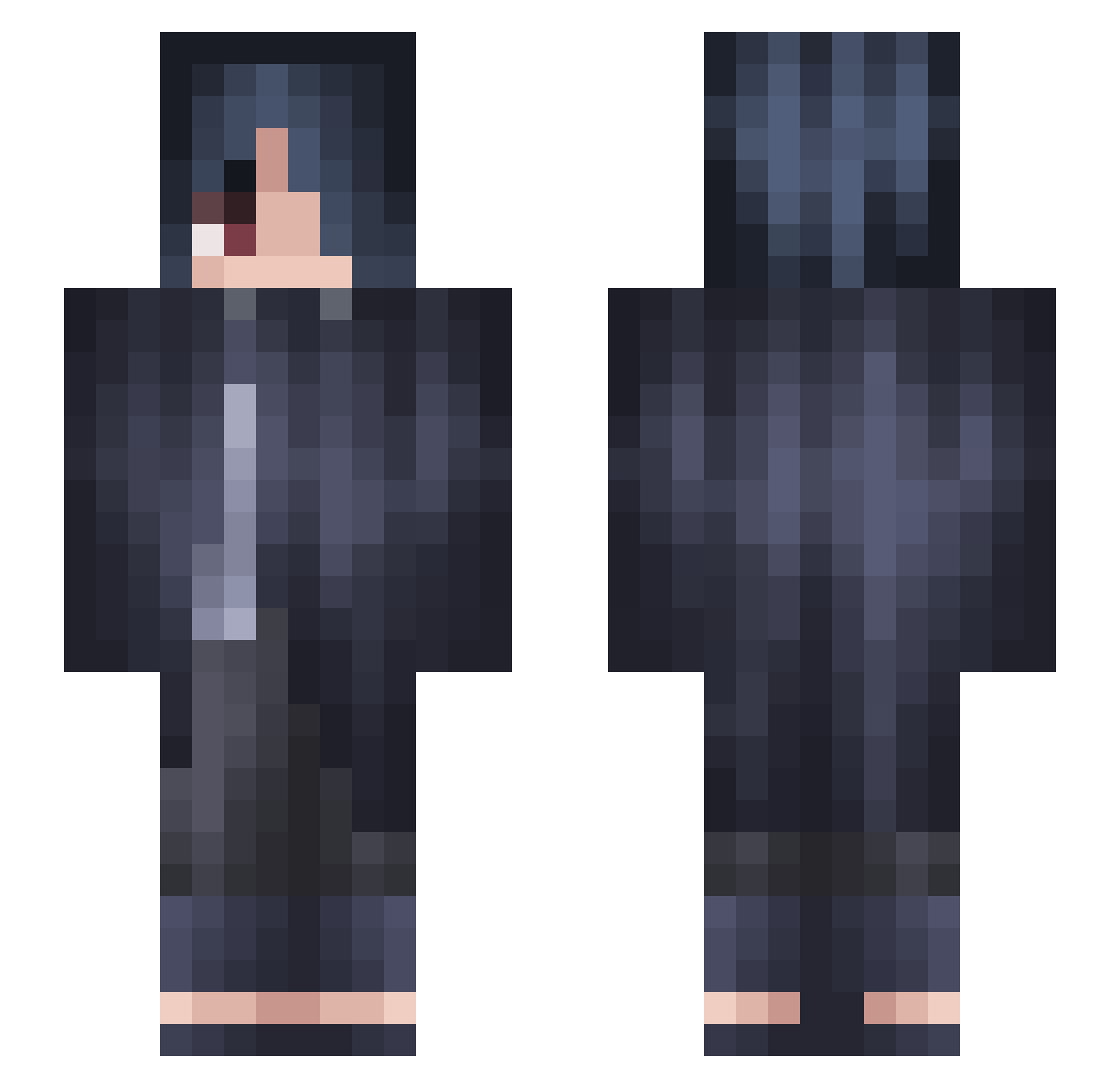 eldw7n Minecraft skin, front and back view
