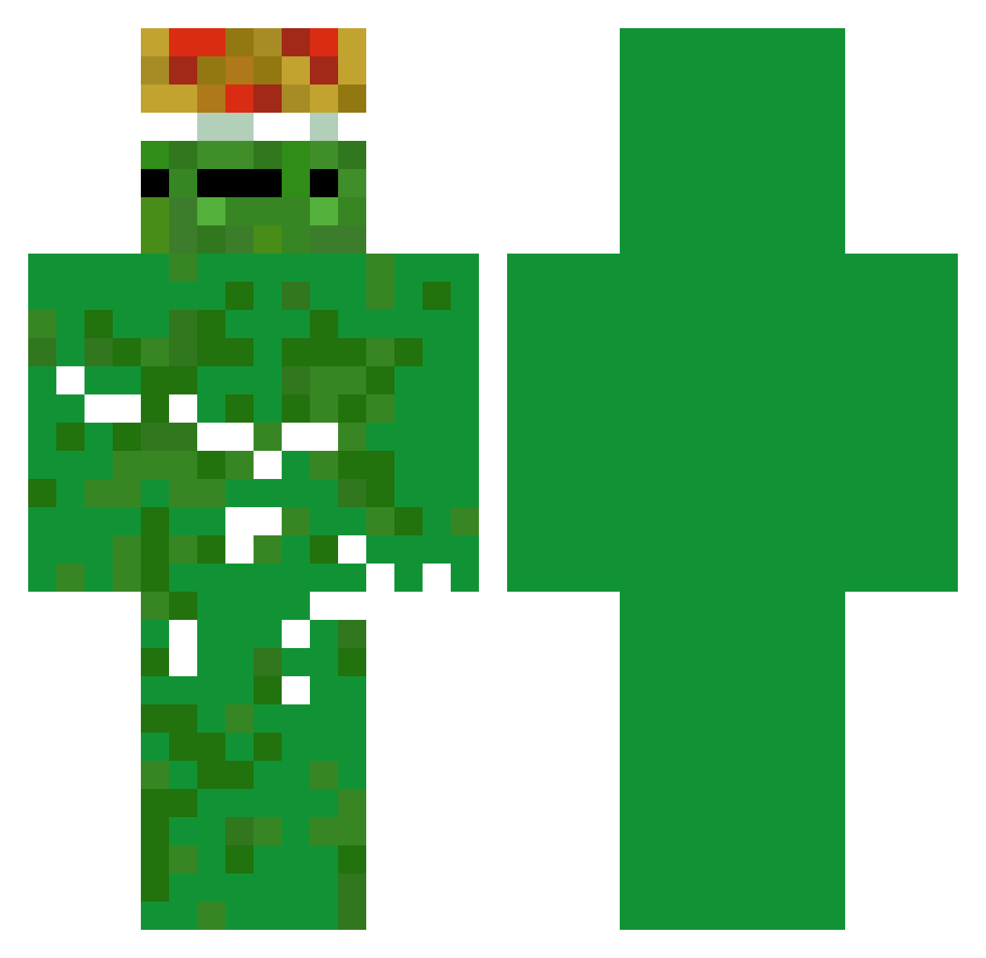 Lidmilka Minecraft skin, front and back view