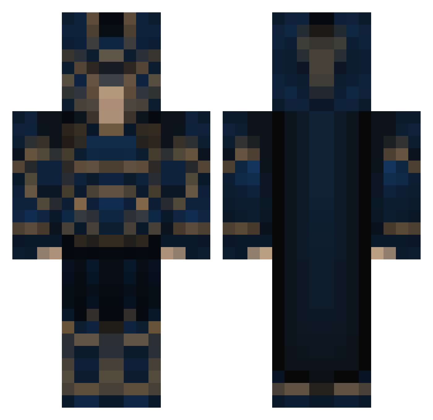 CoconutSbeve Minecraft skin, front and back view