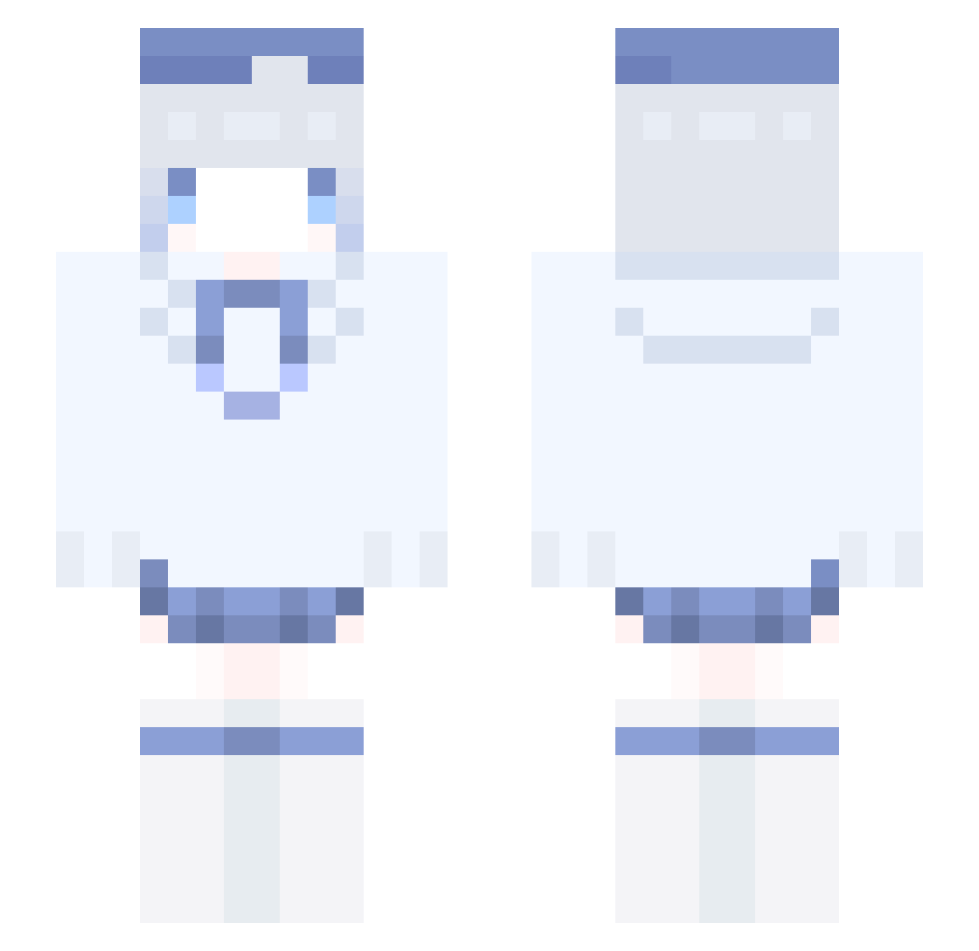 Trolt Minecraft skin, front and back view