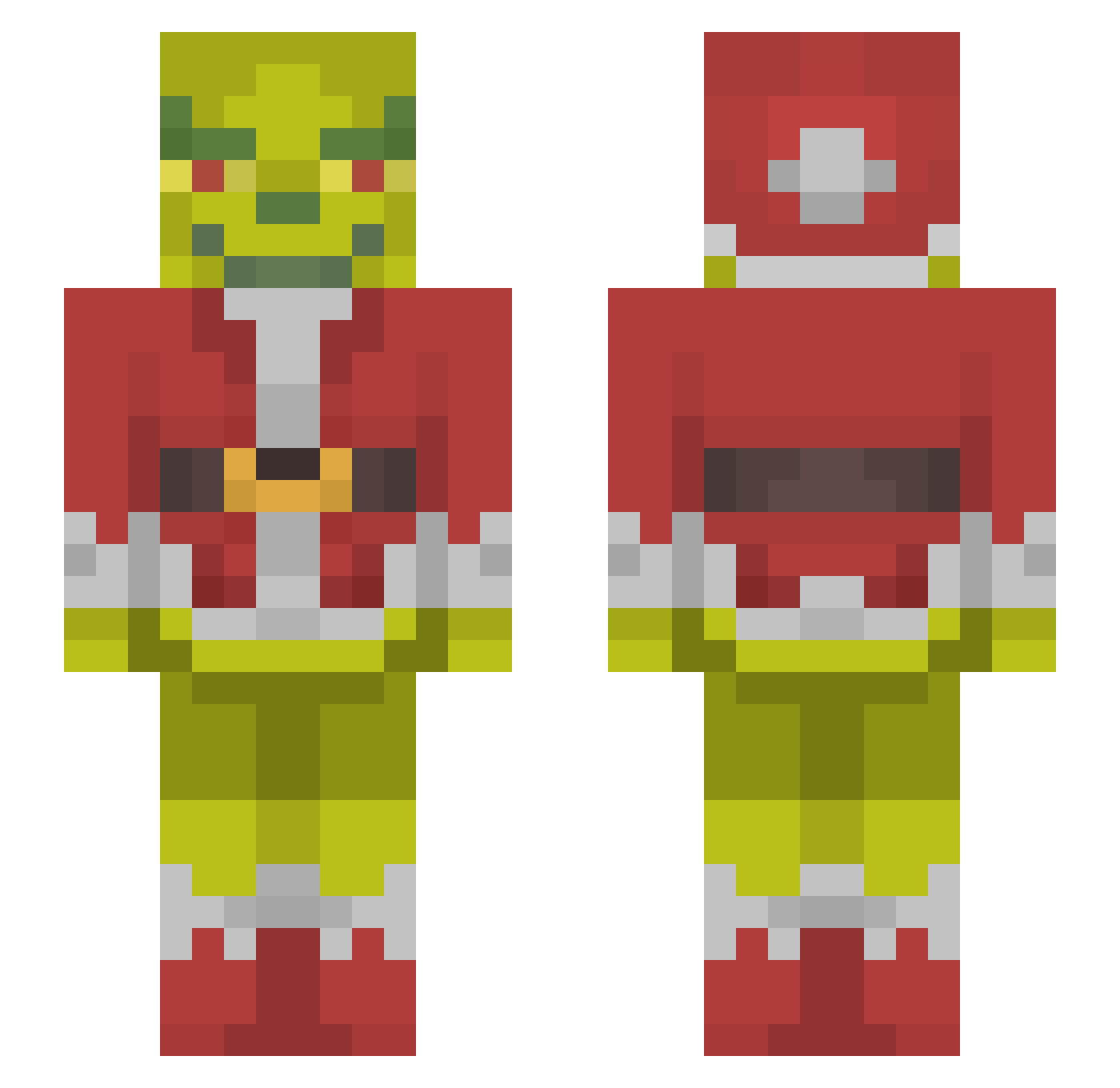1tsJinxx Minecraft skin, front and back view