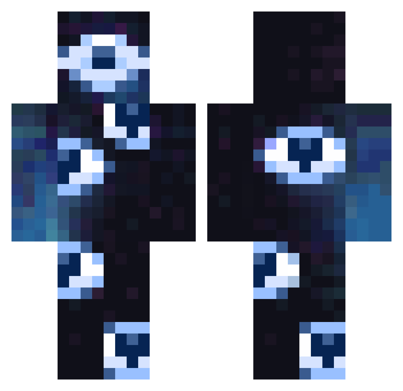 VmMv_ Minecraft skin, front and back view