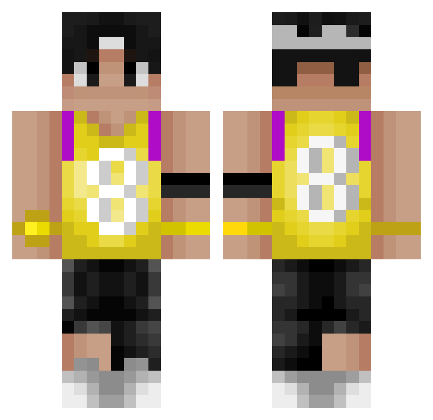 3500jg Minecraft skin, front and back view