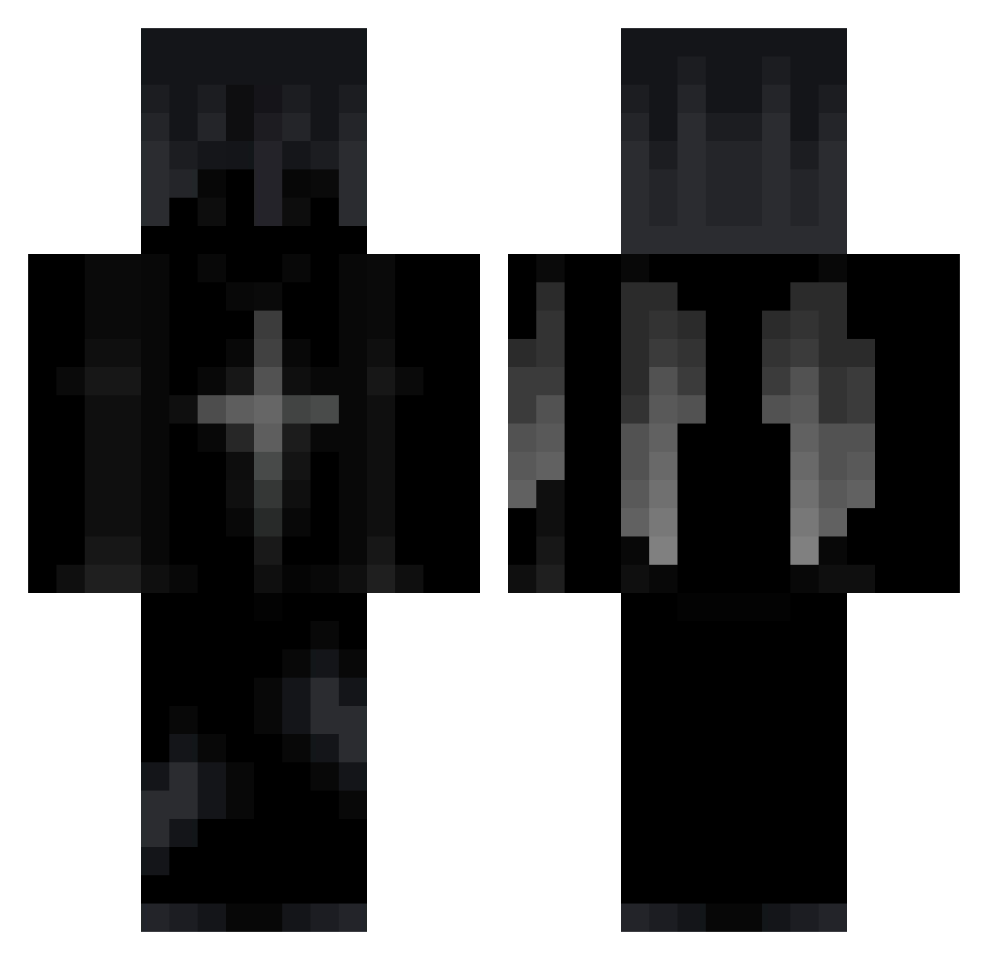 Zeroi9 Minecraft skin, front and back view