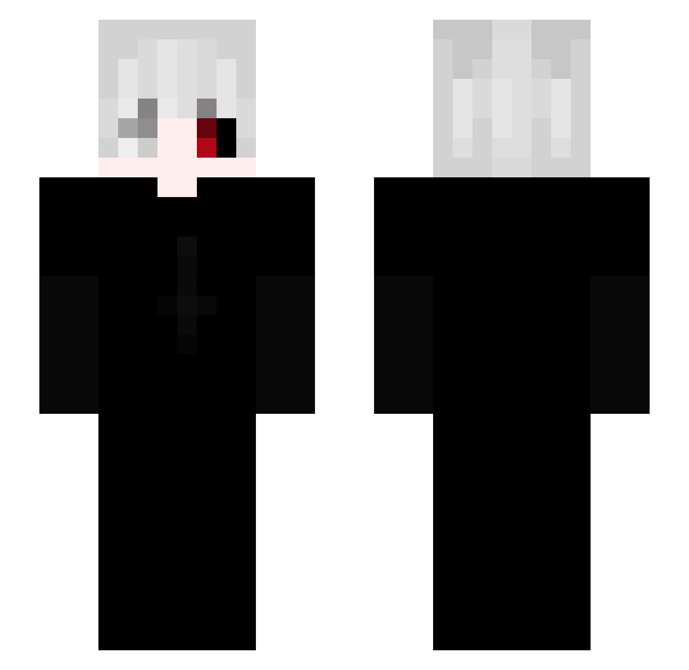 qez7 Minecraft skin, front and back view